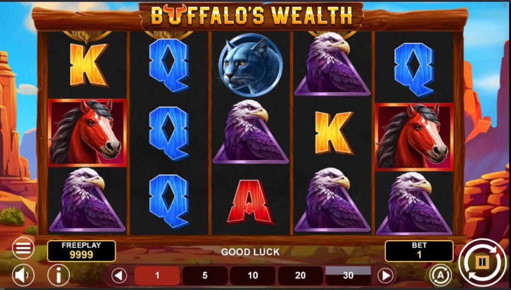 Buffalo wealth slot gameplay
